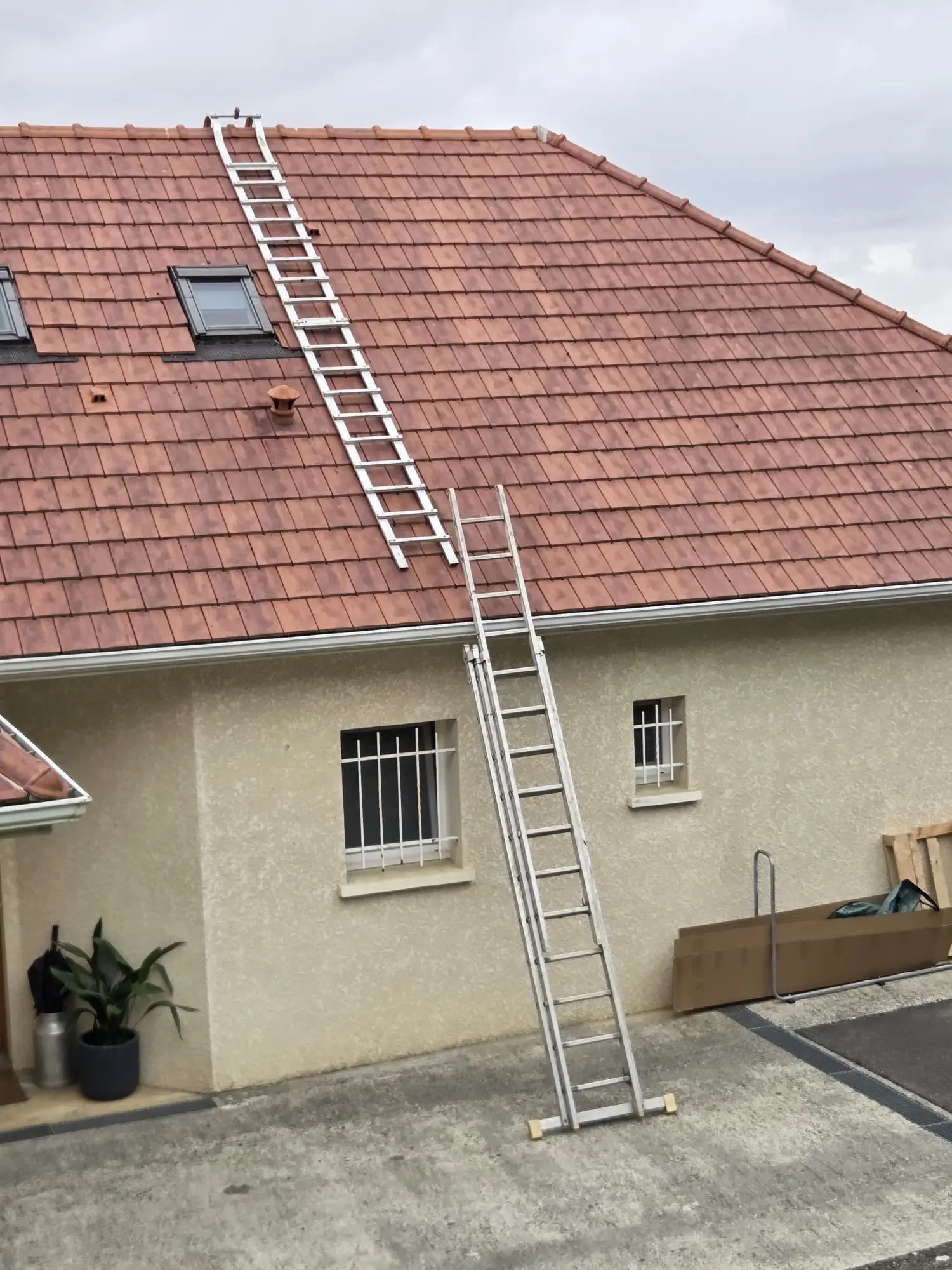 après nettoyage toiture